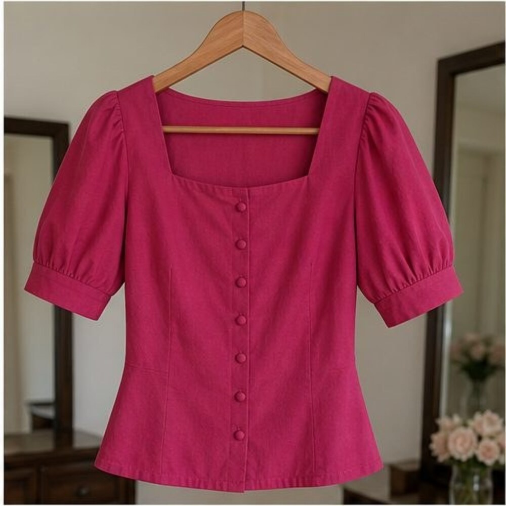 Black Pleated Blouse